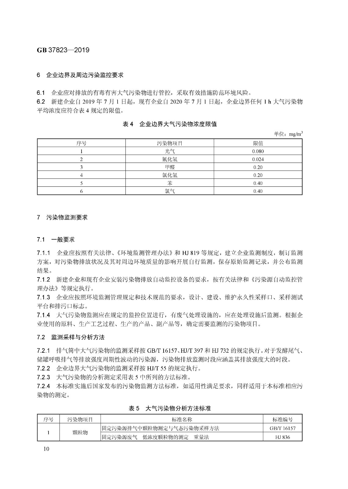 7月1日起實施《制藥工業(yè)大氣污染物排放標準》( GB 37823—2019) 7月1日起實施《制藥工業(yè)大氣污染物排放標準》( GB 37823—2019)
