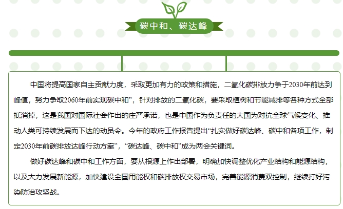 “碳中和、碳達峰”構(gòu)建綠色、低碳、循環(huán)的可持續(xù)發(fā)展經(jīng)濟體系
